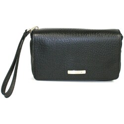 Ferragamo Black Leather Clutch