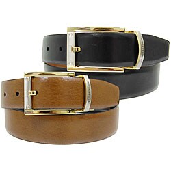 Geoffrey Beene Men's Leather Reversible Belt