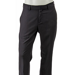 DKNY Men's Navy Stripe Flat Front Pants