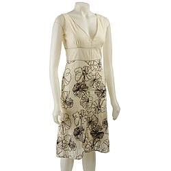Chaudry Women's Sleeveless Embroidered Dress