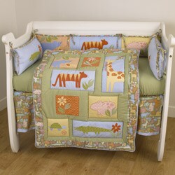Cotton Tale Tiger Tales 4-piece Crib Bedding Set