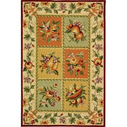 Hand-hooked Primavera Wool Rug (3'9 x 5'9)