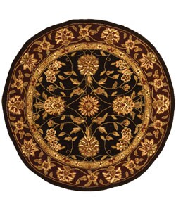 Hand-tufted Traditions Wool/Silk Rug (4' Round)