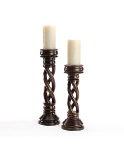 Solid Wood Candleholders (India)