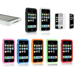 Apple iPhone 3G Silicone Case with Screen Protector