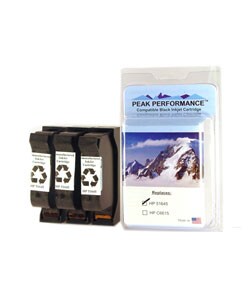 Three-pack of HP Compatible 51645A (HP 45) Black Inkjet Cartridges (Refurb)