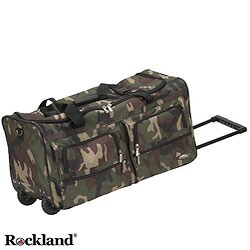 Rockland 22-inch Camouflage Rolling Duffel Bag
