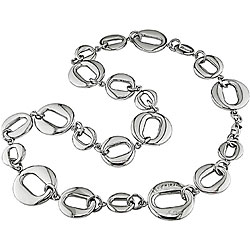 Stainless Steel Oval Link Necklace