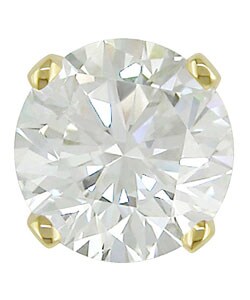 14k Gold Single 1/6ct TDW Diamond Stud Earring