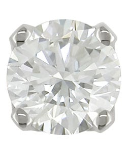 Miadora 14k White Gold Single 1/10ct Diamond Earrings