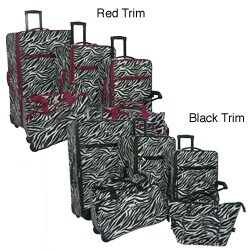 American Flyer Zebra 5-piece Luggage Set