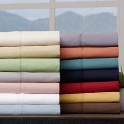 Hemstitch 400 Thread Count Sateen Cotton Sheet Set