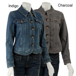 Live a Little Women's Denim Trapunto Jacket
