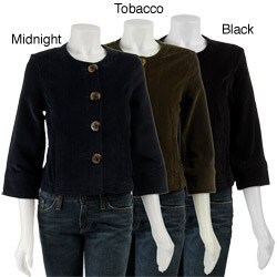 Live A Little Women's Variegated Corduroy Jacket