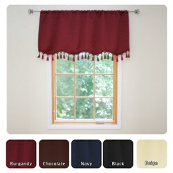 Single Solid Blackout Window Valance