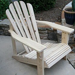 Natural Adult Cedar 5-slat Adirondack Chair