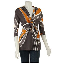 Renee C Women's Abstract Print Top