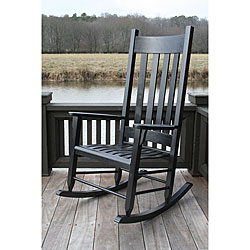 Square Post Slat Back Rocking Chair