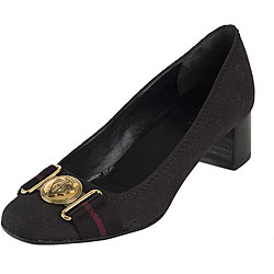 Gucci Logo Crest Jacquard Slip-on Shoe