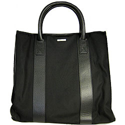 Ferragamo Black Nylon Tote
