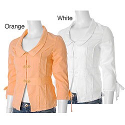 Tulle Los Angeles Women's 3/4-sleeve Cotton Blazer