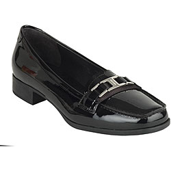 Prada Women's Patent Leather Logo Loafers