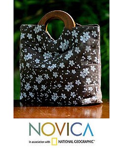 Cotton 'Jasmine Breeze' Handbag (Thailand)