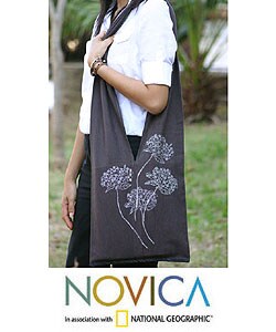 Cotton 'Earth Day' Shoulder Bag (Thailand)