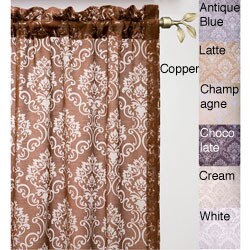 Bellino Medallion Rod Pocket Curtain Panel (53 in. x 120 in.)
