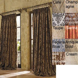 Roman Crinkle Jacquard Curtain Panel (50 in. x 96 in.)