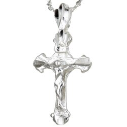 Sterling Silver 16-inch Crucifix Necklace