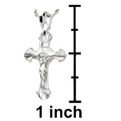 Sterling Silver 16-inch Crucifix Necklace