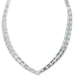 Sterling Silver 18-inch Shaped Riccio Necklace