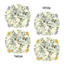 14k Gold 1/2ct TDW Round Value Diamond Studs (J-K, I2-I3)