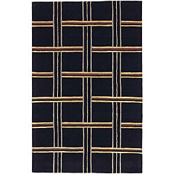 Hand-tufted Embassy Geo Wool Rug (2'3 x 8')