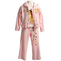 Disney's Princesses Girl's Hooded 3-piece Set