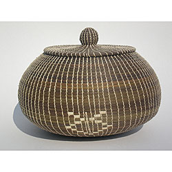 Maya Chevron Hand-woven Basket (Belize)
