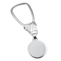 Sterling Silver Italian Disc Key Chain
