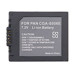 Panasonic CGA CGR S006 Compatible Li-Ion Battery