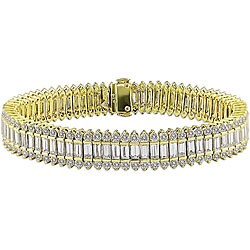 18k Yellow Gold 16 4/5ct TDW Diamond Bracelet (GHI, SI3-I1)