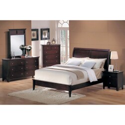 Chocolate Espresso Low-profile Queen Bedroom Set