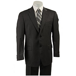 Joseph Abboud Men's Charcoal Pinstripe Wool Suit