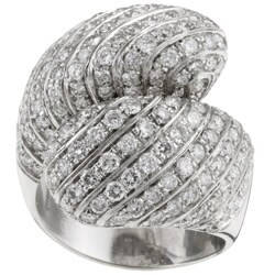 18k Gold 3 3/5ct TDW Diamond Estate Cocktail Ring (I, SI1) (Ring Size 6.5)