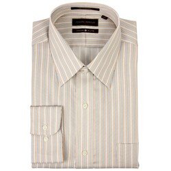 Joseph Abboud Men's Tan Multi Stripe Dress Shirt
