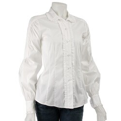 Robert Rodriguez Women's Ruched Sleeve Shirt