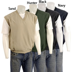 Sunderland of Scotland Men's Black Microfiber V-neck Vest