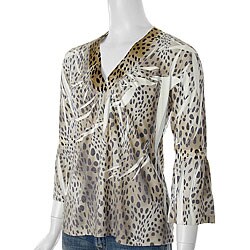 California Bloom Women's Leopard Bell Cuff Top