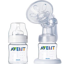 Avent Isis Manual Breast Pump with 4-ounce Bottle