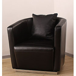 Tovano Black Swivel Chair with Cushion