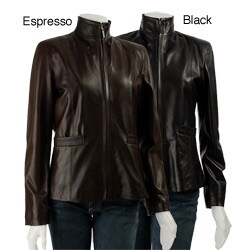 Cole Haan Women's Lamb Leather Jacket